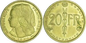 France - Quatrième république (1947-1959) - Essai concours Simon de la 20 francs 1950