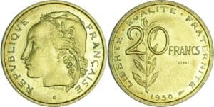 France - Quatrième république (1947-1959) - Essai concours Guzman de la 20 francs 1950 