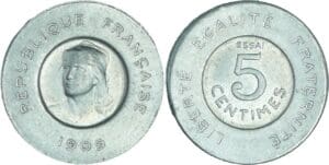 France - Troisième république (1871-1940) - 5 centimes François Rude 1909 essai aluminium