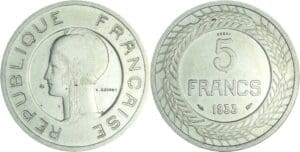 France - Troisième république (1871-1940) - Essai coucours de 5 francs Cochet 1933