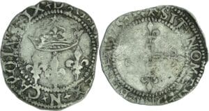 France - Charles IX (1560-1574) - Double sol parisis - 1575  N (Montpellier)