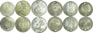 Bolivie / Bolivia - Lot de 6 monnaies de 2 soles