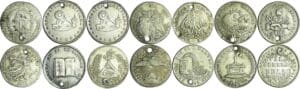 Bolivie / Bolivia - Lot de 7 monnaies de 1 sol