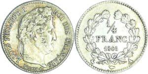 France - Louis-Philippe Ier (1830-1848) - 1/4 de franc 1845 A (Paris)