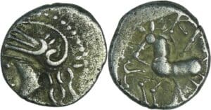 France - Lingons - Denier KALETEDOY (80-50 av. J.-C.)