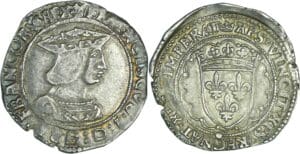 France - François 1er (1515-1547) - Teston - 3ème type - Rouen