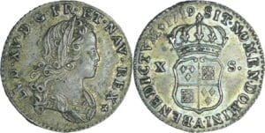 France - Louis XV (1715-1774) - X sols de France-Navarre - 1719 A (Paris)