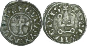 Athènes - Guy II de la Roche - Denier tournois
