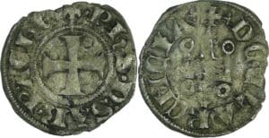 Achaïe - Philippe de Savoie - Denier tournois (Corinthe)