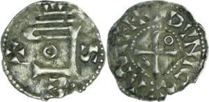 France - Orléanais - Vicomté de Châteaudun - Thibaut IV - Obole à la tête dégénérée