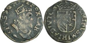 France - Artois - Philippe II - Liard 1591 (Arras)