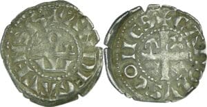 France - Comté d'Anjou - Charles de Valois - Denier
