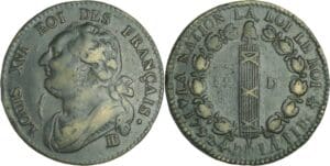 France - Constitution (1791-1792) - 12 deniers type FRANCAIS 1792 BB (Strasbourg)