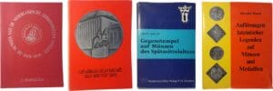 Lot de 4 ouvrages sur les monnaies ou médailles de Belgique et des pays-Bas