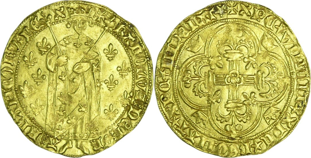 France - Charles VII (1422-1461) - Royal d'or (Angers) France - Charles VII (1422-1461) - Royal d'or (Angers)