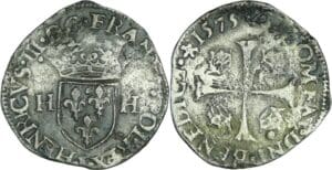 France - Henri III (1574-1589) - Douzain - 1er type - 1575 I (Limoges)