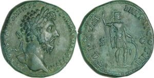 Marc Aurèle - Sesterce (164, Rome) - Mars
