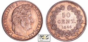 France - Louis-Philippe Ier (1830-1848) - 50 centimes 1846 B (Rouen)