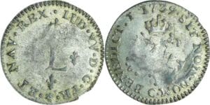 France - Louis XV (1715-1774) - Sol de billon - 1739 C (Caen)