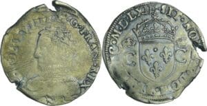 France - Charles IX (1560-1574) - Teston - 2ème type - 1562 N (Montpellier)