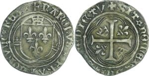 France - Charles VIII (1483-1498) - Blanc à la couronne - Tours