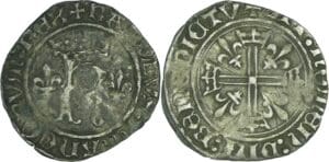 France - Charles VIII (1483-1498) - Karolus ou dizain (11 septembre 1488) - Tournai