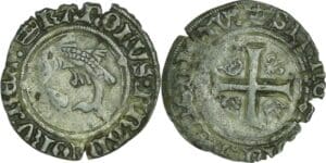 France - Charles VIII (1483-1498) - Liard au dauphin - 2ème émission - Tours