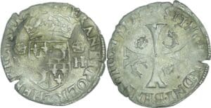 France - Henri III (1574-1589) - Douzain du Dauphiné - 1er type - 1577 Z (Grenoble)