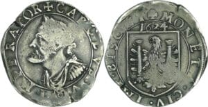 France - Franche-Comté - Besançon - Charles Quint - Teston 1624 (Besançon)