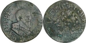France - Berri - Maximilien Ier - Double tournois 1641 H