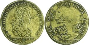 France - Louis XIV - Jeton, Prise d'Arras 1655