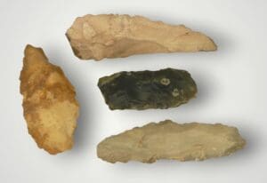 Néolithique - Mauritanie - Lot de 4 silex