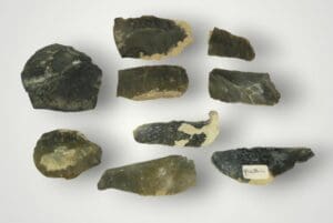 Néolithique - Ile d'Oléron (17 Charente Maritime) - Lot de 9 grattoirs