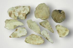 Paléolithique - Nivillers (60 Oise) - Lot de 10 silex