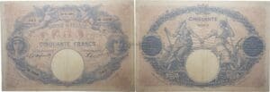 France - 50 francs (Bleu et Rose) Type 1889 - 22/10/1902