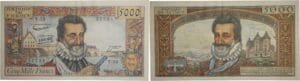 France - 5000 francs (Henri IV) Type 1957 - 06/06/1958