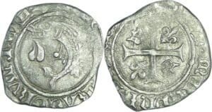 France - Charles VIII (1483-1498) - Liard au dauphin - 2ème émission - Tours