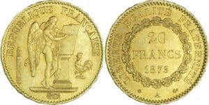 France - Troisième république (1871-1940) - 20 francs Génie 1875 A (Paris)