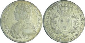 France - Louis XV (1715-1774) - ½ écu aux branches d’olivier - 1726 W (Lille)
