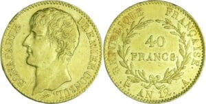 France - Bonaparte premier consul (1799-1804) - 40 francs An 12 A (Paris)