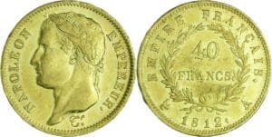 France - Napoléon 1er (1804-1814) - 40 francs revers empire 1812 A (Paris)