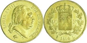 France - Louis XVIII (1815-1824) - 40 francs 1816 L (Bayonne)