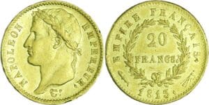 France - Napoléon 1er (1804-1814) - 20 francs revers empire 1813 (Utrecht)