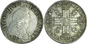 France - Louis XIV (1643-1715) - ½ écu aux 8 L, 1er type - 1691 A (Paris)