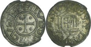 France - Louis 1er le Pieux (814-840) - Denier au temple