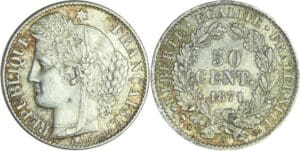 France - Troisième République (1871-1940) - 50 centimes Cérès 1871 A (Paris)