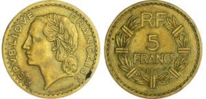 France - Quatrième république (1947-1959) - 5 francs Lavrillier bronze alu 1945 C