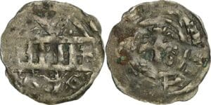 France - Normandie - Guillaume Le Conquérant - Denier aux quatre frontons