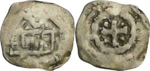 France - Normandie - Guillaume Le Conquérant - Denier aux quatre frontons