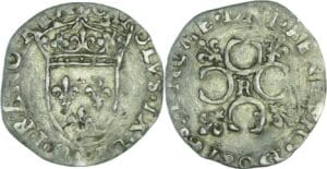 France - Charles IX (1560-1574) - Sol parisis - 1568 R (Villeneuve-lès-Avignons)